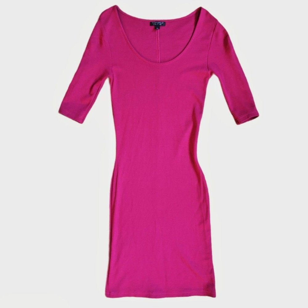 Topshop pink Bodycon Dress - Picture 2 of 4